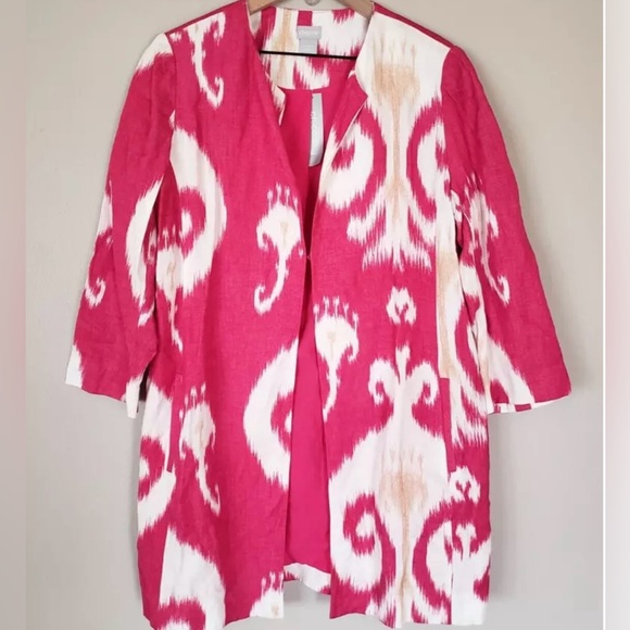 Chico’s Ikat Bloom Jacket - Picture 1 of 5